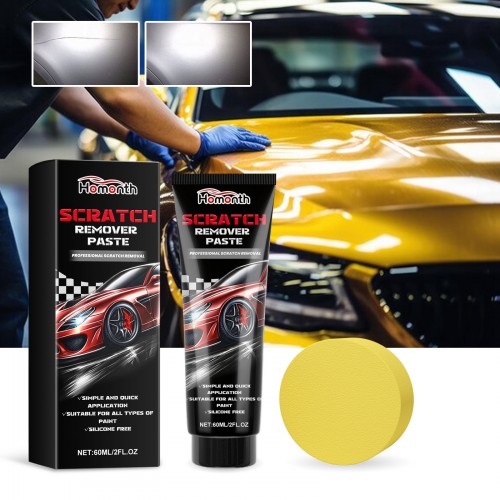 Homonth Car Scratch Repair Paste, Car Paint Scratch Deep Repair Paint Polish Refurbishment Paste 60ml